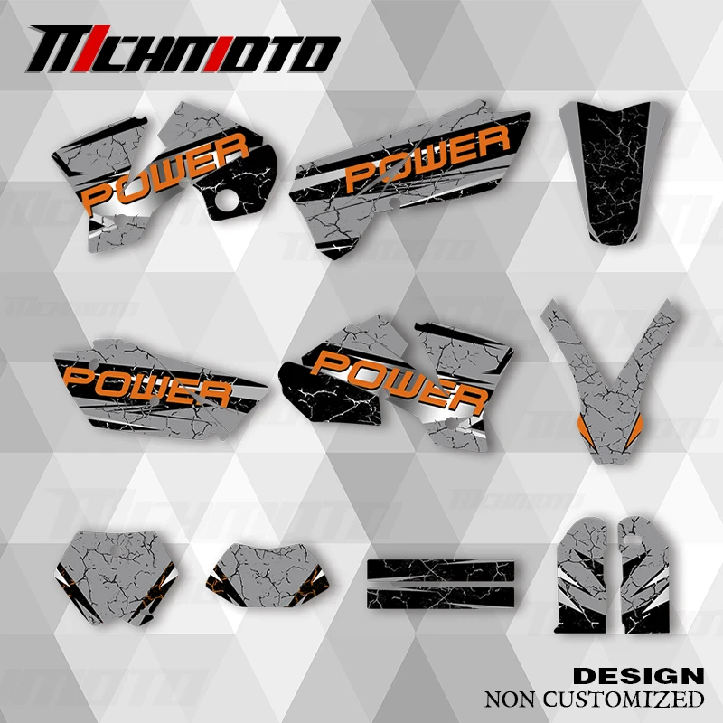 

MCHMFG For KTM SXF 2003 2004 EXC 2004 Graphics Decals Stickers Motorcycle Background Custom