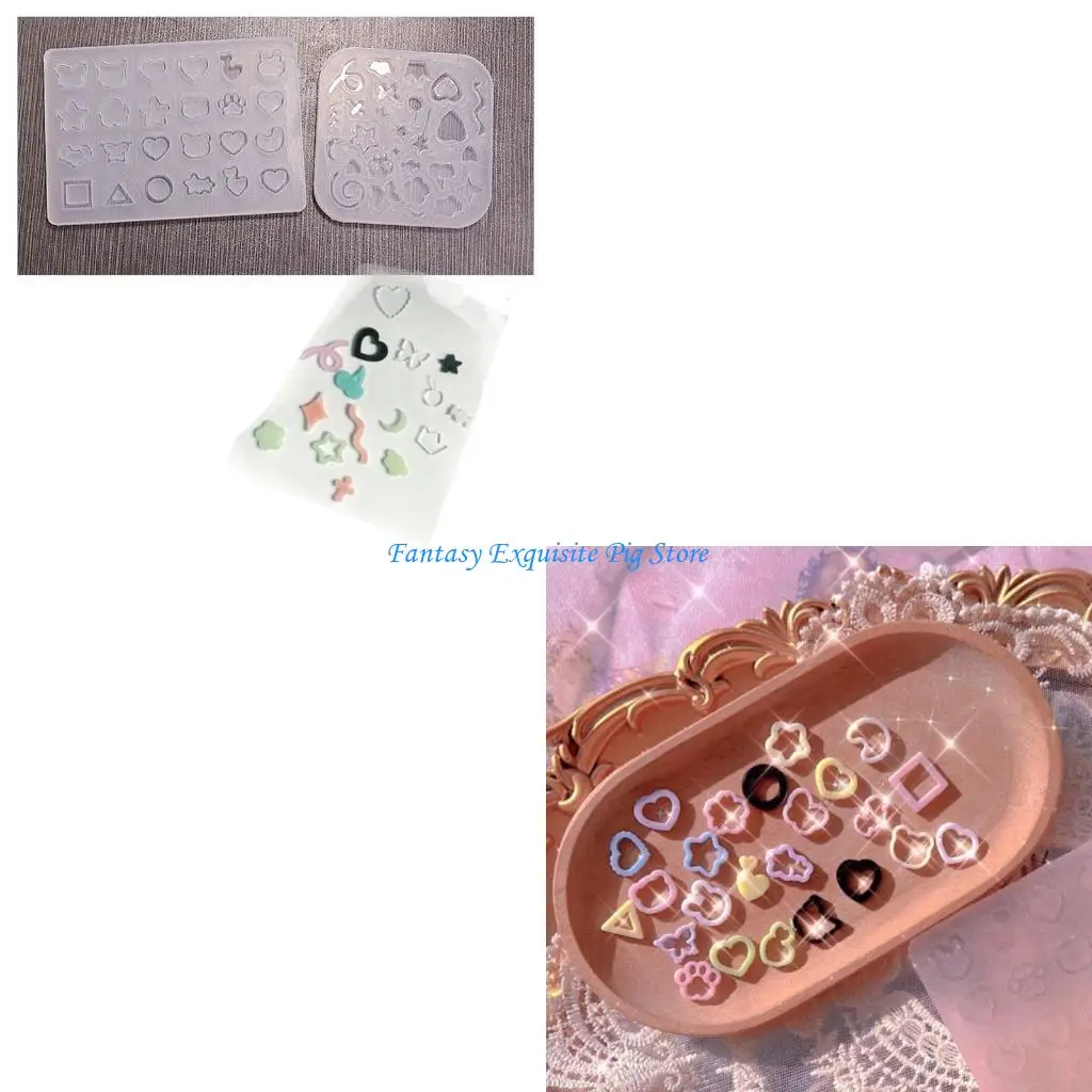 

Маленькая цветная полоска из зыбучих песков, форма для литья из смолы, художественная форма из смолы, кристаллическая форма, для