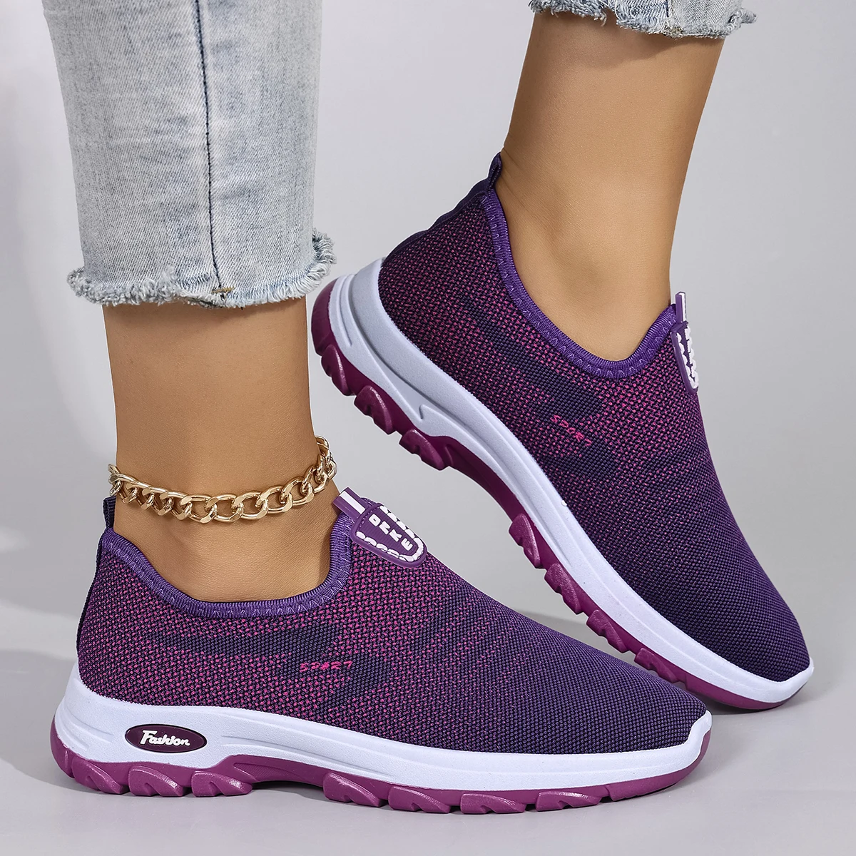 أحذية نسائية صيفية مسطحة شبكية قابلة للتنفس أحذية نسائية أحذية رياضية كاجوال، شحن مجاني للتخليص #2