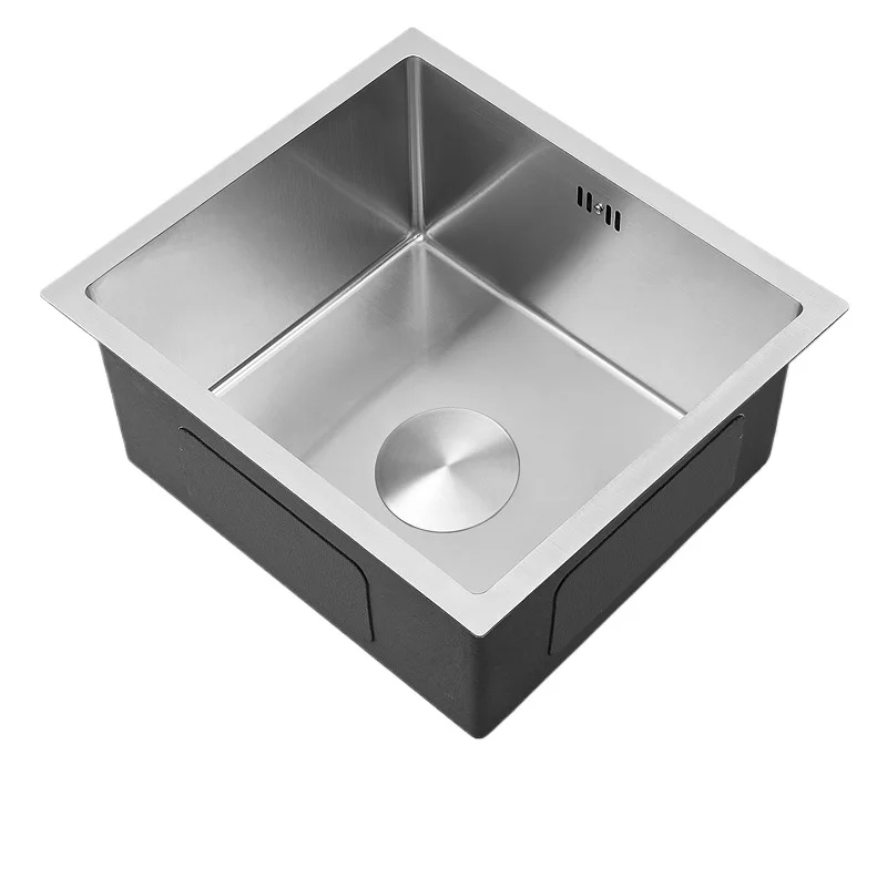 

Kitchen Thickened 304 Stainless Steel Brushed Bar Sink Island Countertop Undercounter Small Single Sink Washbasin Minisink