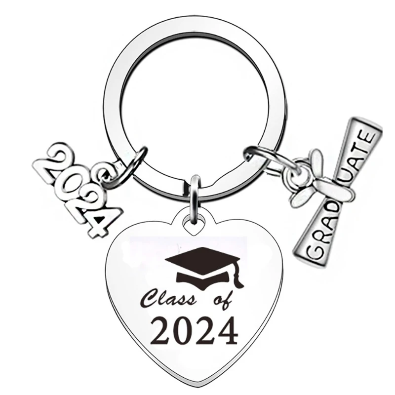 Engraved Key Rings Graduation Key Holder Gift for College Graduated Student