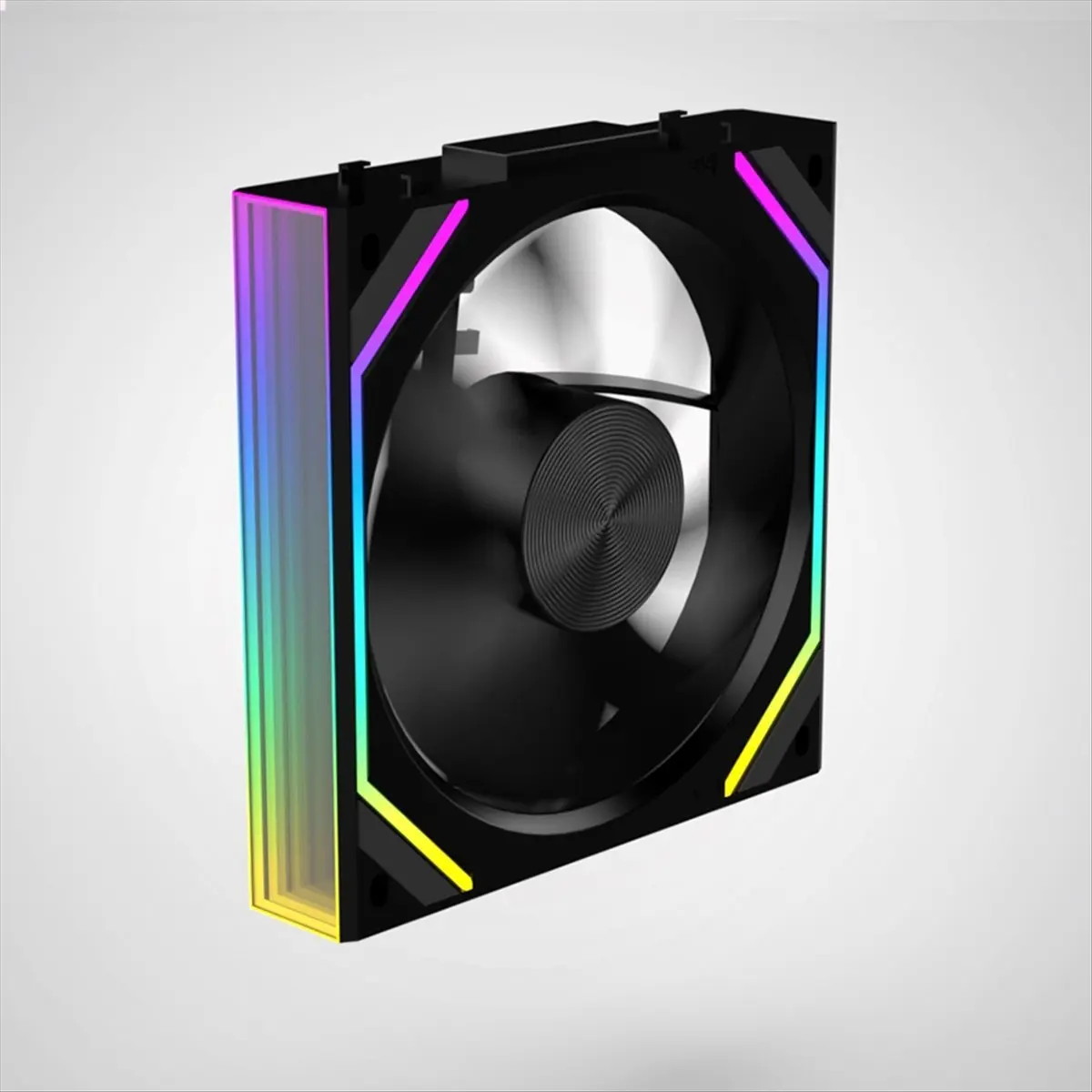 V2RS Case Fan Magic Block Free Splicing 120mm PC Computer 12V Chassis Fan Lian 3PIN 5V ARGB Divine Light Li Black,B-A56M