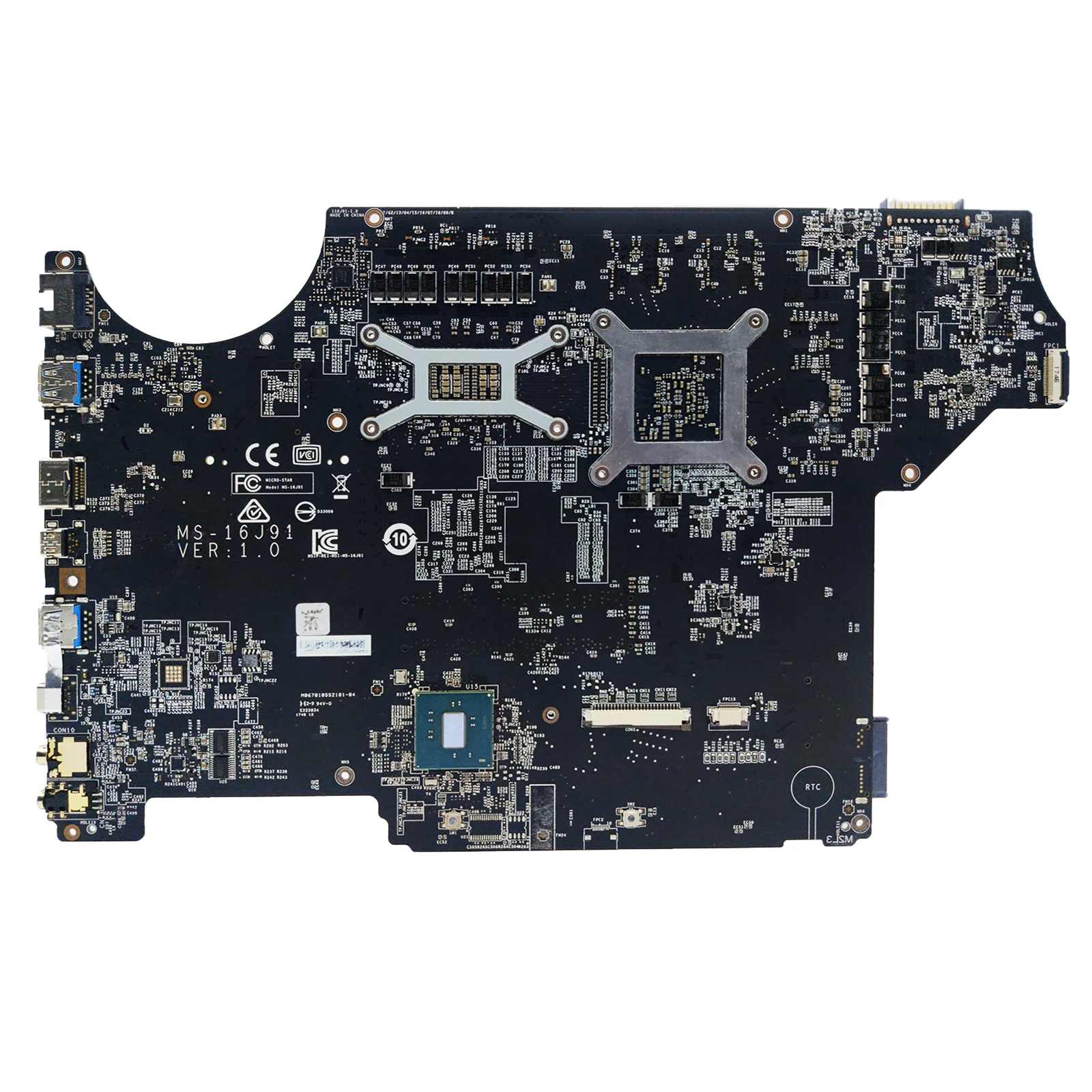 MS-16J91 Notebook mainboard für msi MS-16J9 gp62 pe60 gl62m laptop motherboard mit I7-7700HQ cpu gtx1050 v2g gpu