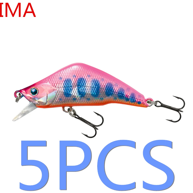 

LURETV Япония TIEMCO SAME STYLE Mino 5 шт. 5 см 4,6 г приманка для дальнего заброса погруженного пресноводного окуня в белую полоску