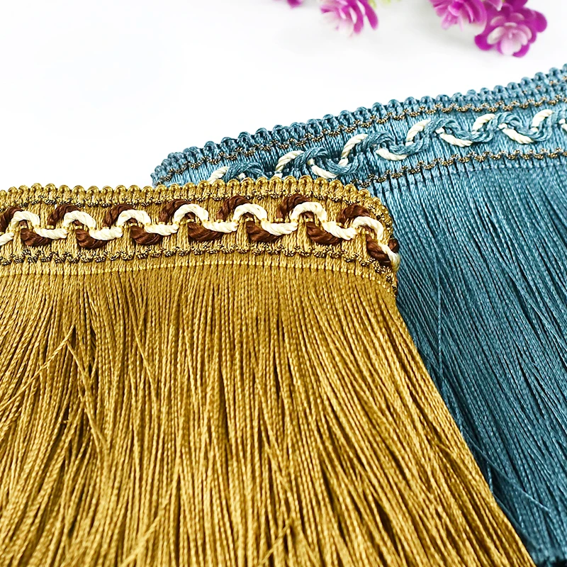 

1/2/5Meters 13cm Encryption Curtain Tassel Fringe Trimming Home Textile Decor Tassels Clothing Sewing Ribbon Band DIY Accessory