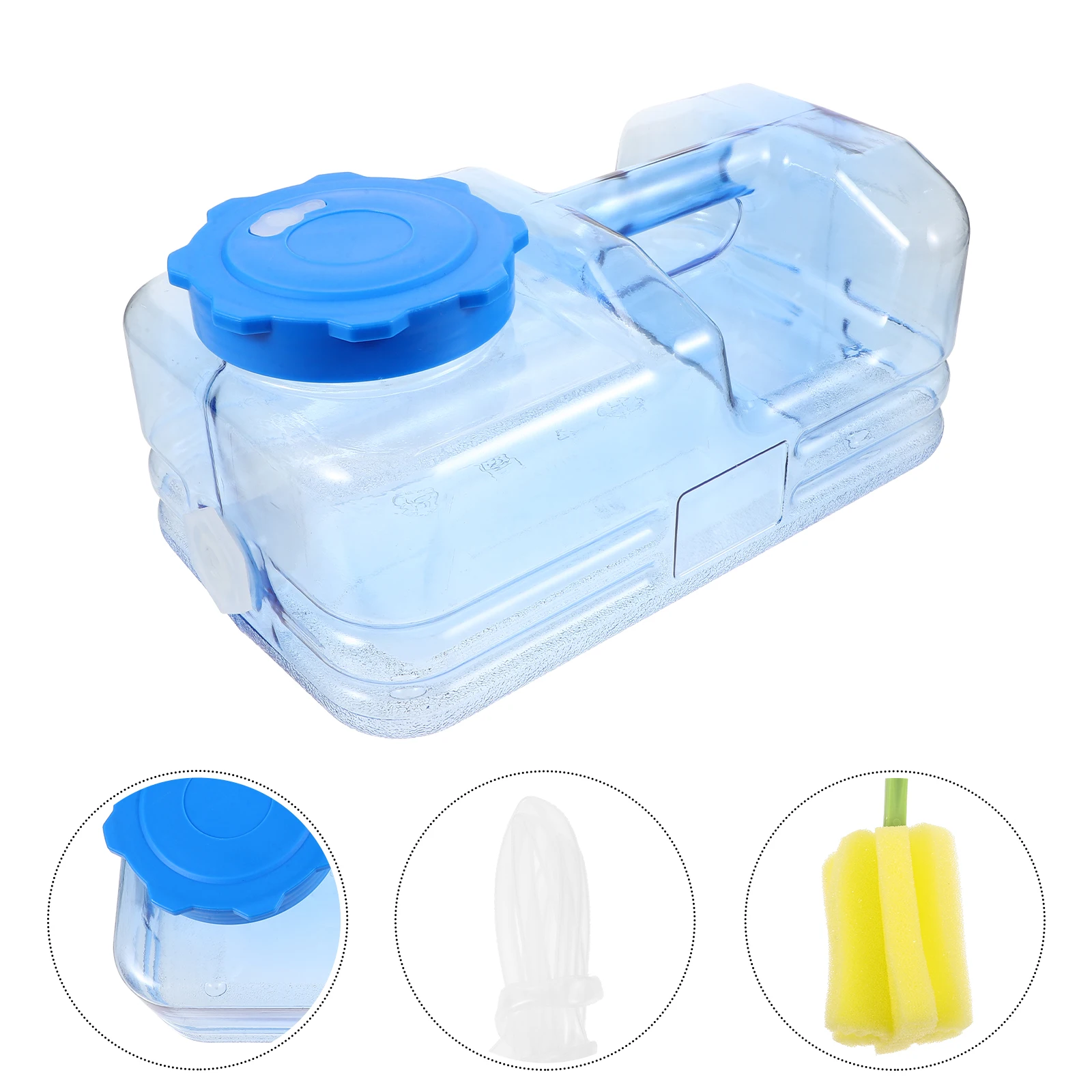 

1Set Portable Camping Water Jug Large Capacity Reusable Pc Water Container Outdoor Drinking Bucket with Handle