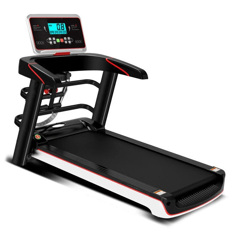 Portable Home Gym Electric Treadmill Foldable Steel Motorized LCD Screen LED Display Heart Rate Function for Running & Fitness