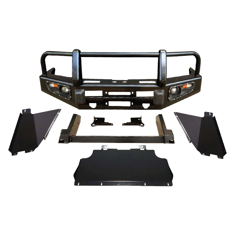 

2026 New Prado 120 Bull Bar Replacement Steel Black Front Bumper For T Landcruiser 120