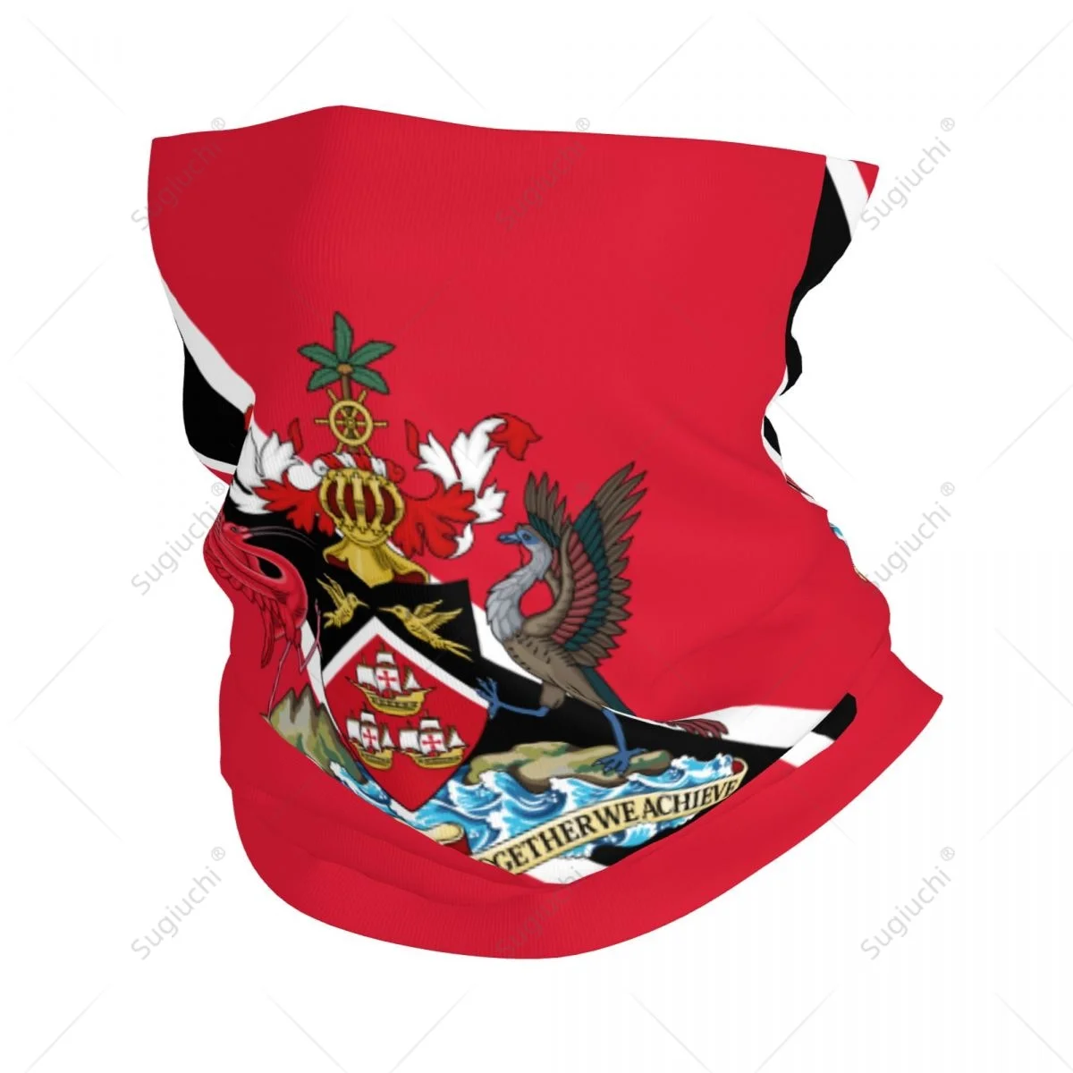 Unisex Trinidad And Tobago Flag Neckerchief Scarf Neck Face Mask Scarves Neck Warmer Seamless Bandana Headwear Cycling Hiking - view 3