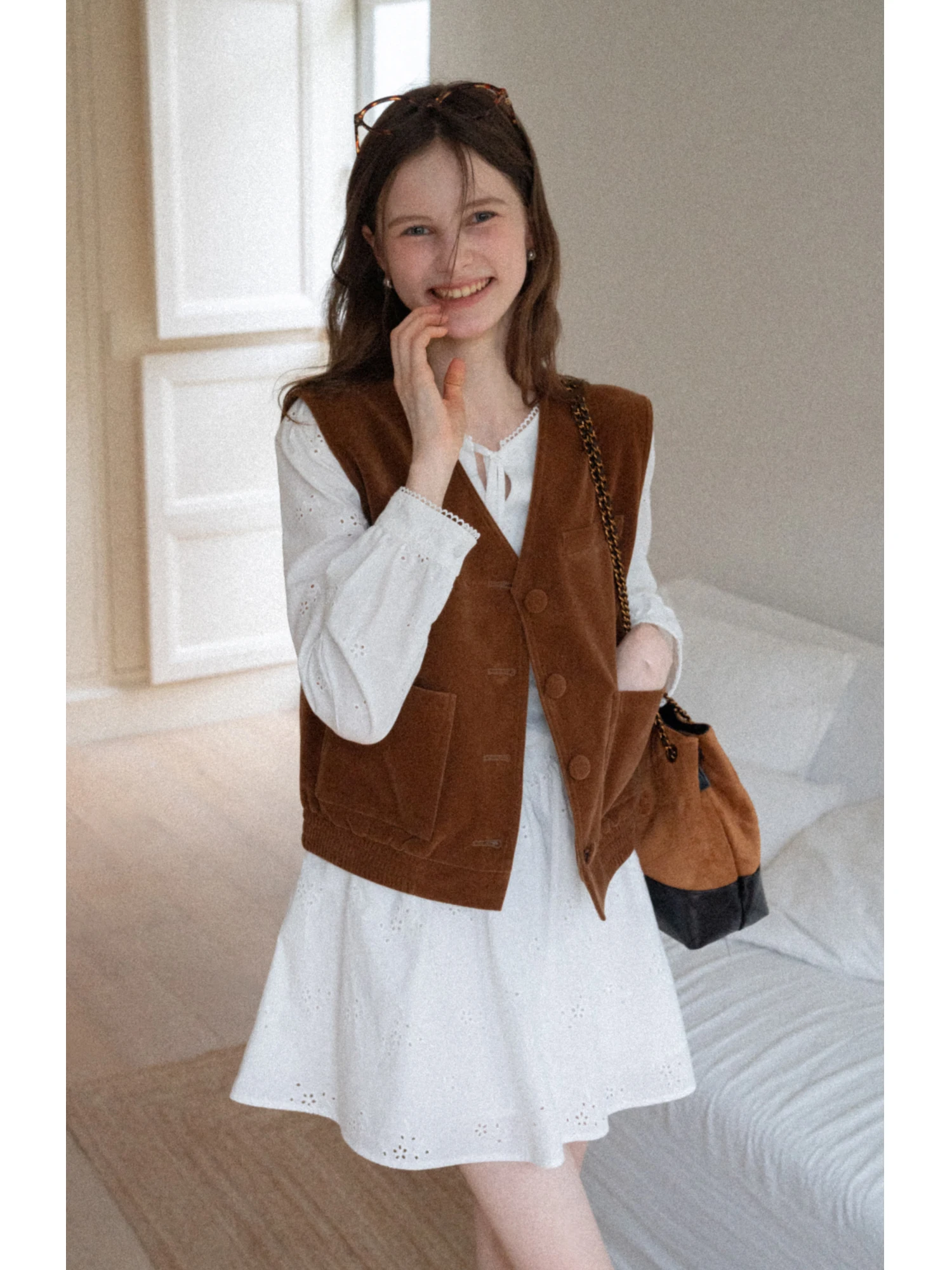 Eggka bordado branco dr emagrecimento a linha longa sve ort saia de cintura alta algodão francês sle outono temporada senhoras dr