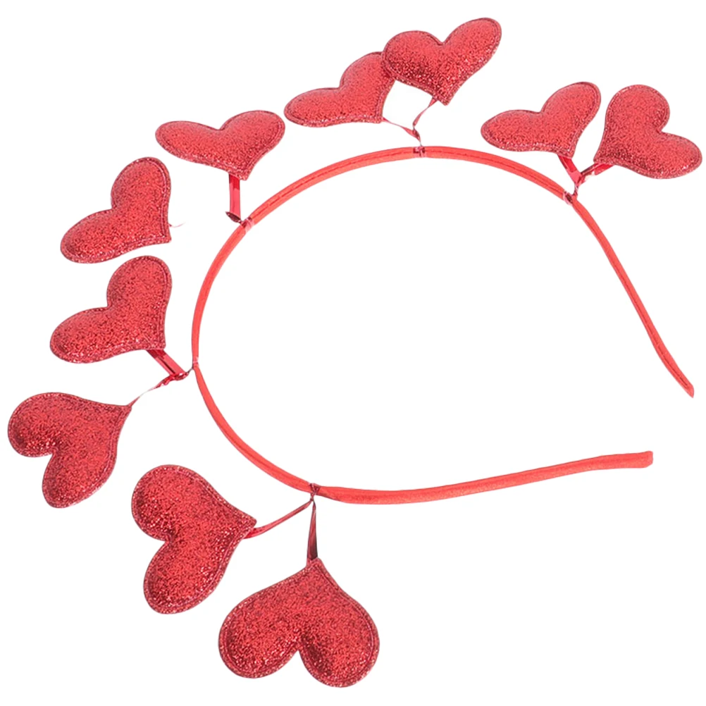 

Heart Shaped Hair Bands Women Valentine Party Supplies Love Headband Photo Prop Fits All Hairstyles Perfect Gift