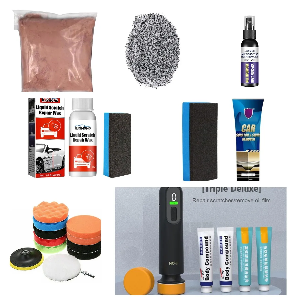 

Полировальная губка для автомобиля, набор губок высокой плотности для полировки автомобиля