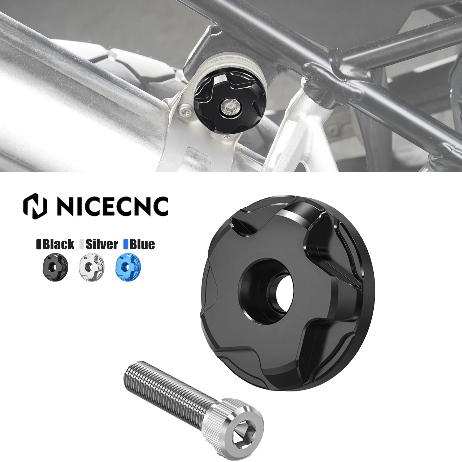 

NICECNC Exhaust Hanger Bolt For BMW R1250GS R1250GS Adventure 2019-2024 2023 R 1250 GS R 1250 GS Adv GSA 2023 2022 2021 2020
