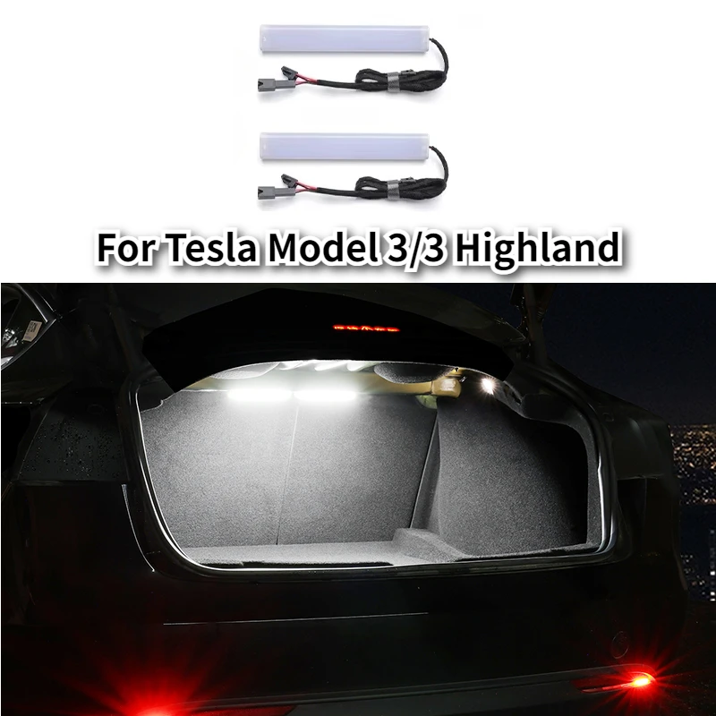 

LED Trunk Lighting for Tesla Model 3/3 Highland Tail Box Light LED Lamps Brightening Atmosphere Light Car Accessories 2021-2025