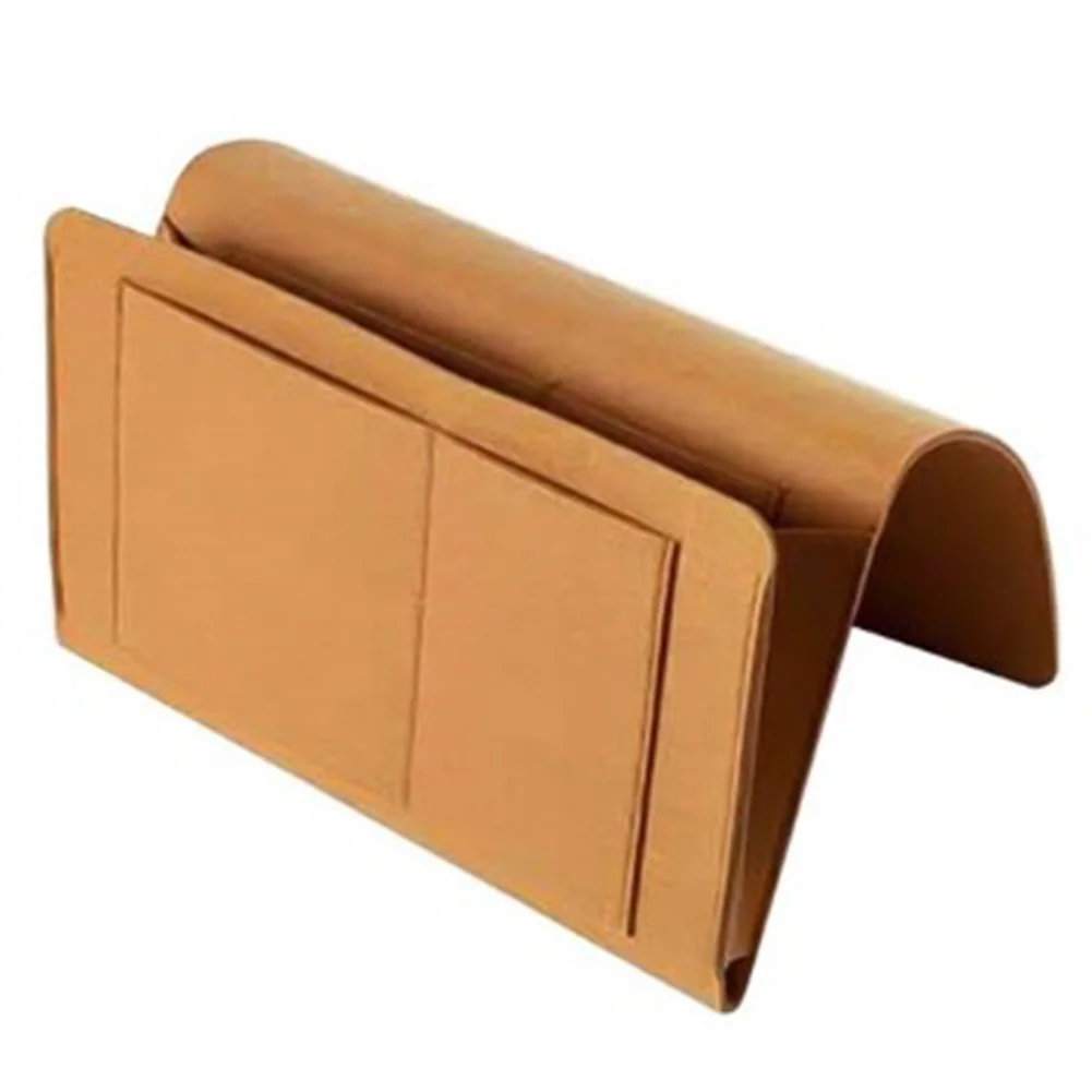 Storage Bag Bedside Pocket Bed Holder Organizer Remote Control Sofa Bags Table Computer Felt Home Organization