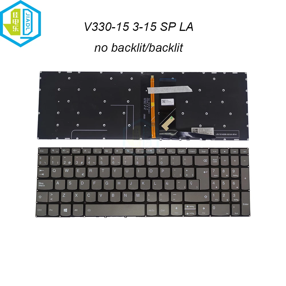 Backlight Keyboards Latin Spanish Keyboard For Lenovo Ideapad V330-15IKB 3-15IIL05 3-15ADA05 15IGL05 V330-15ISK S340-15 PC4SB