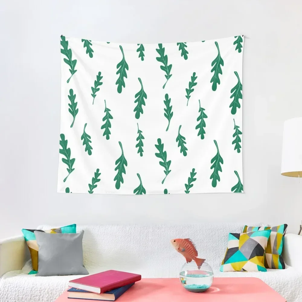 

green arugula, rucola pattern Tapestry Decoration Pictures Room Wall Wall Coverings Tapestry
