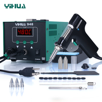 YIHUA 948 Digital Display Soldering Station Suction 90W Temperature Adjustable Soldering Iron Tin Gun Desoldering Station
