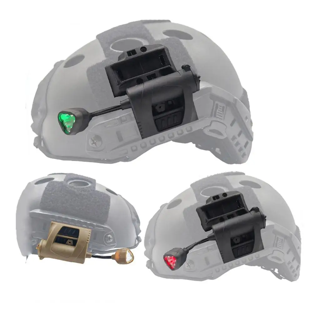 Tactical Helmet Light 4 Modes LED Flashlight Outdoor Night Lighting For Laser Hunting Military Special Troop Fishing Helmet C5V9