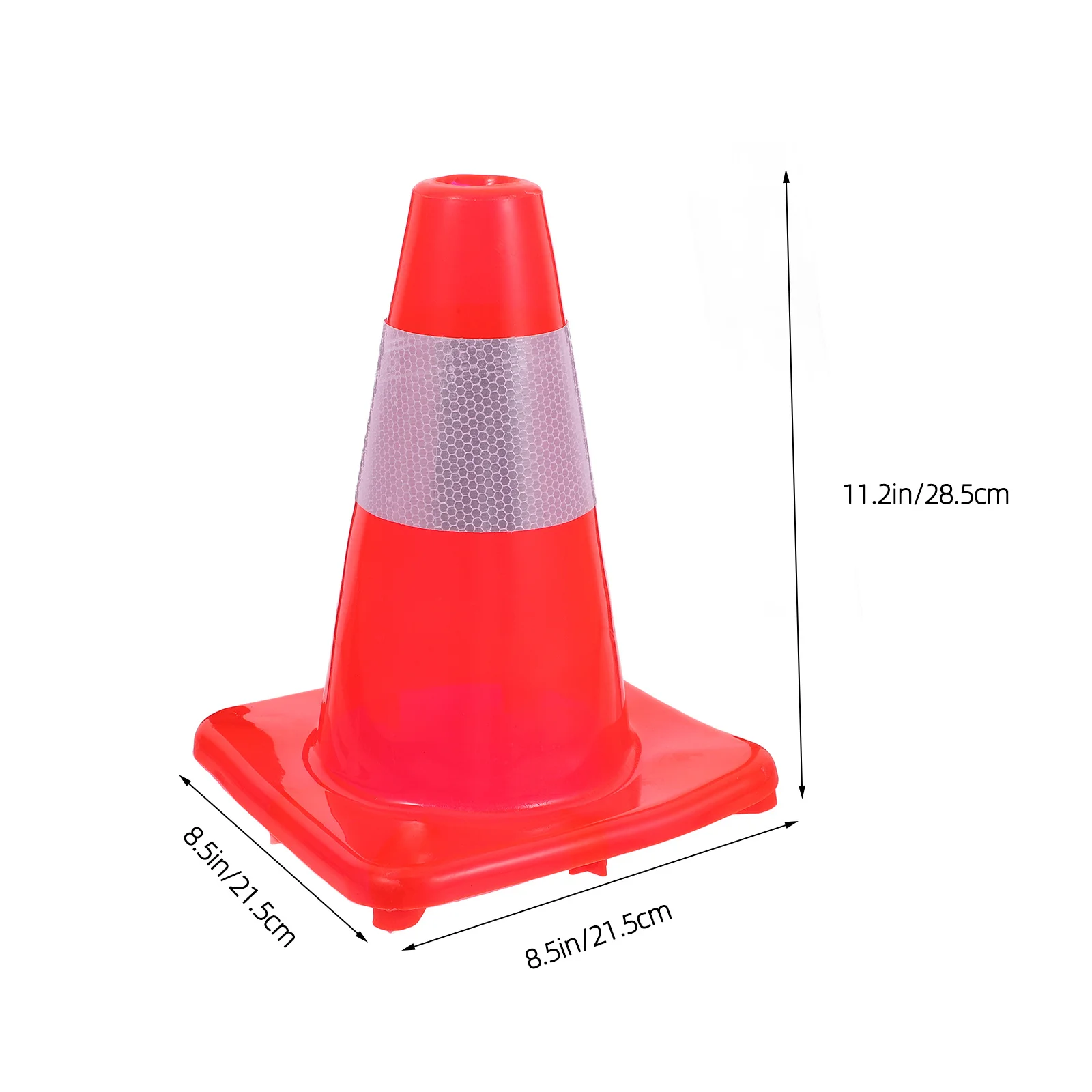 Reflective Road Safety Cone Durable Plastic Traffic Cone for Construction Parking Sports Training Safety Cones