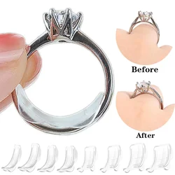 Anel transparente ajuste de tamanho reset feminino dedo solto tamanho do anel reduzir adesivo invisível claro diy costura jóias conjunto de ferramentas