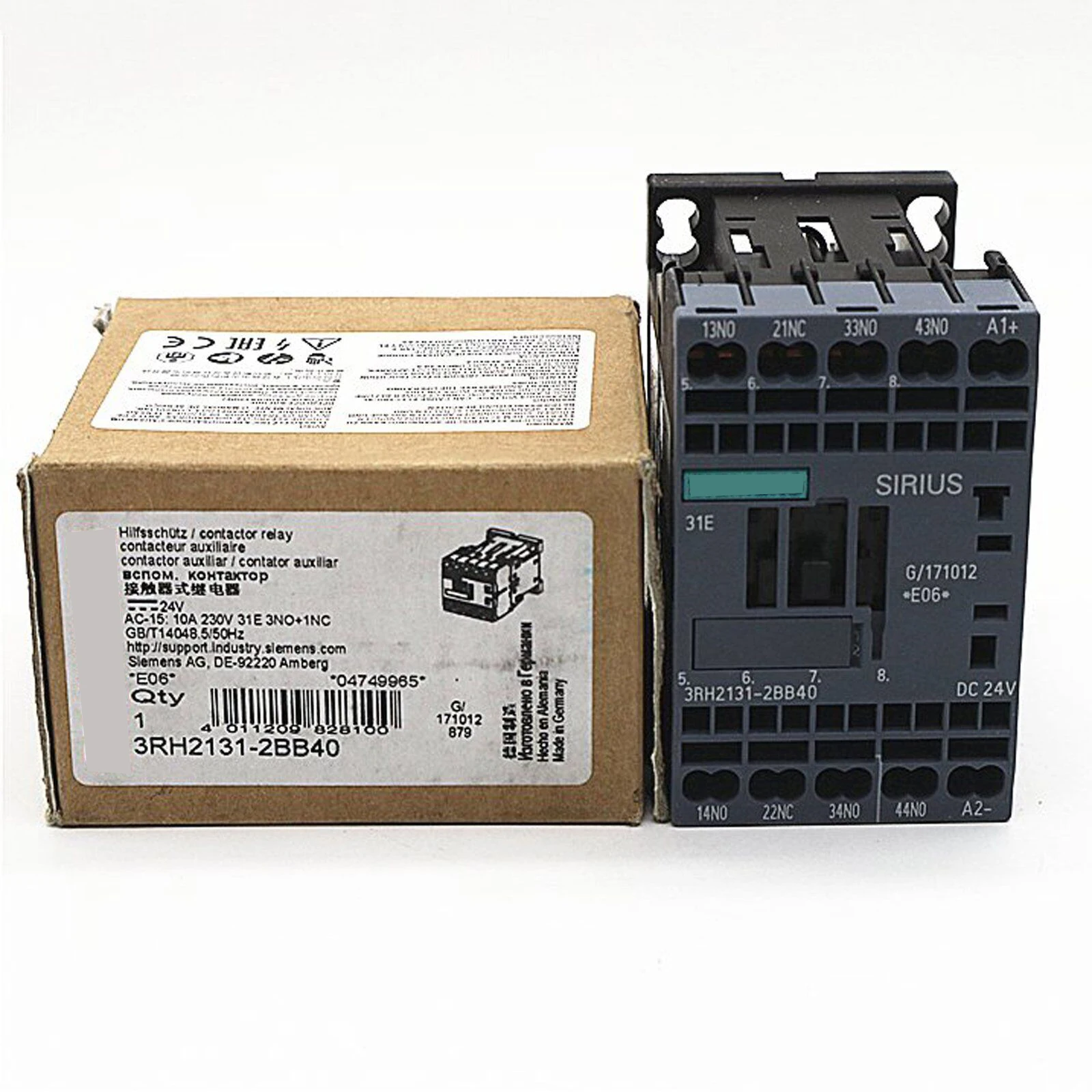 

NEW For Contactor 3RH2131-2BB40 3RH2131-2BB40 1 Year Warranty
