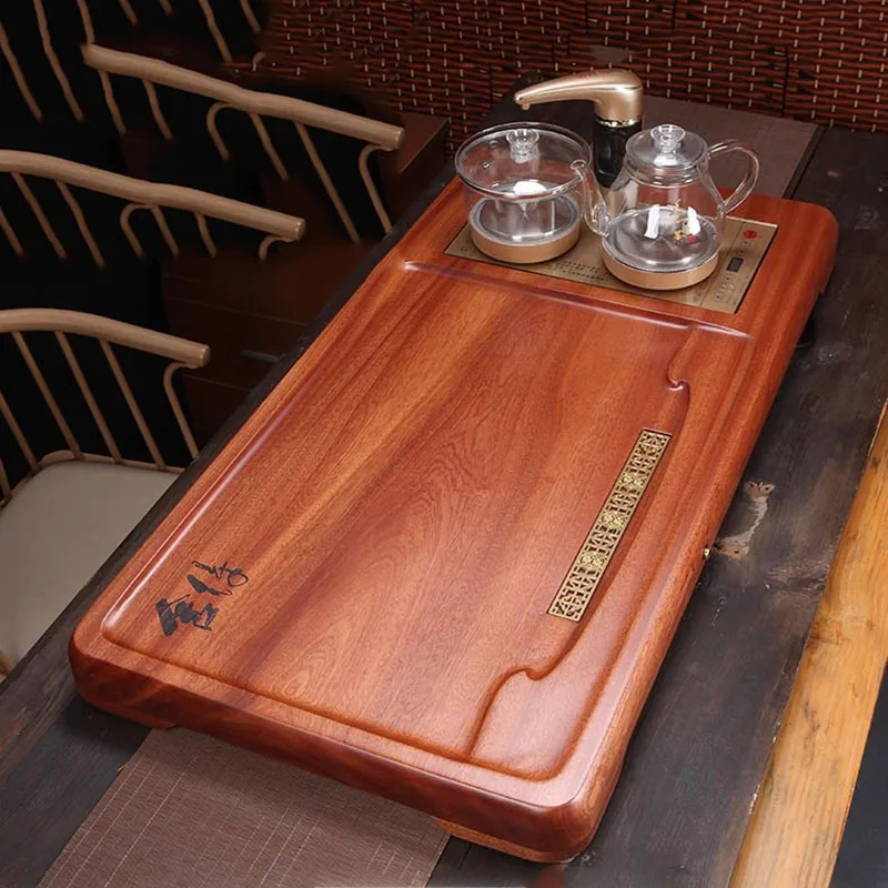 Wood Plates For Food Luxury Tea Tray Office Valet Ceramic Accessories Tea Tray Tableware Hospitality Bandeja Madera Teaware 5