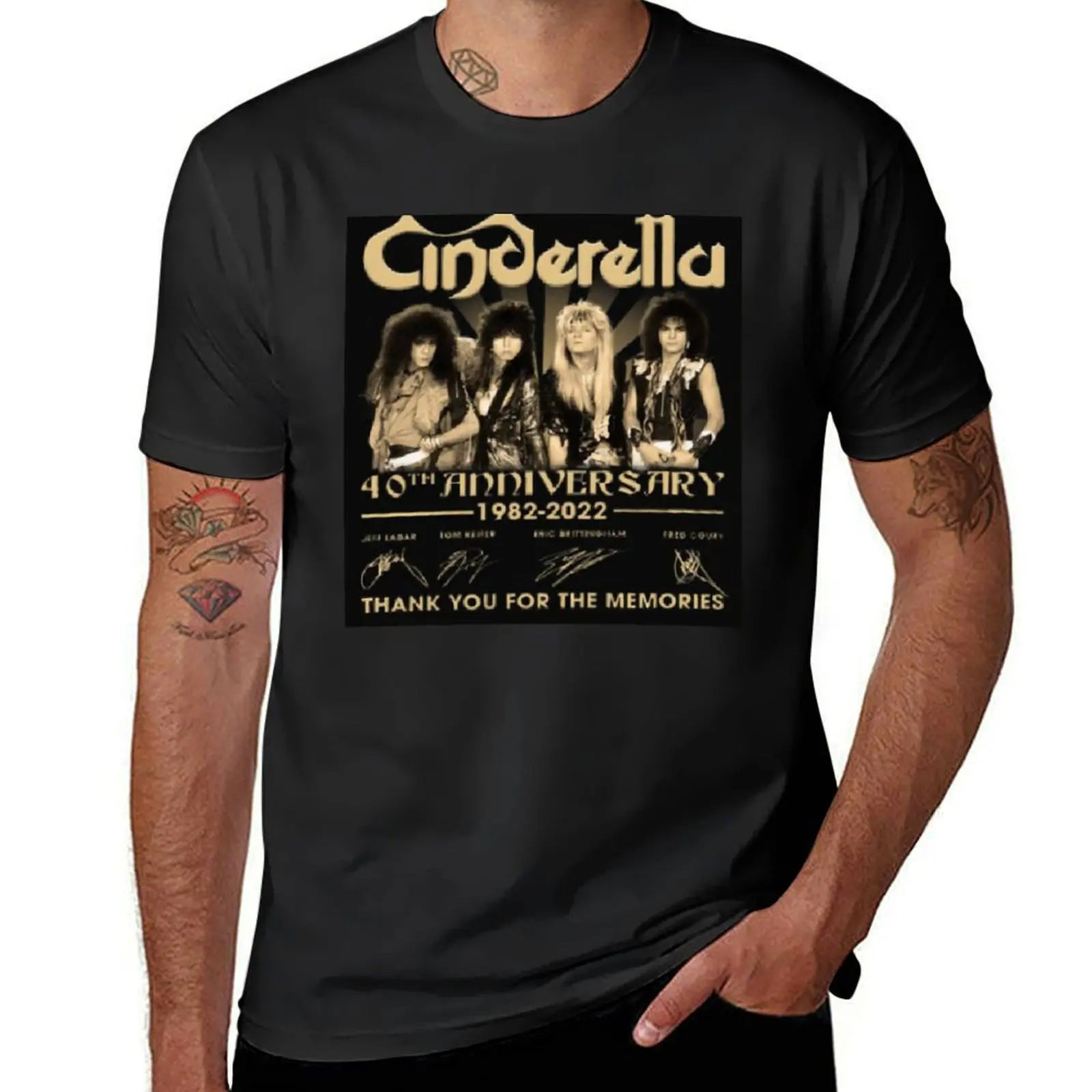 

guaranteed quality of cinderella band T-Shirt sweat shirts graphic tees mens white t shirts