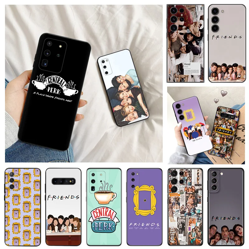 Phone Cases For Samsung S24 Plus Note20 Ultra S23 FE S22 S21 S20 Friends Central PERK Coffee Galaxy S10 Soft Shell Case Cover