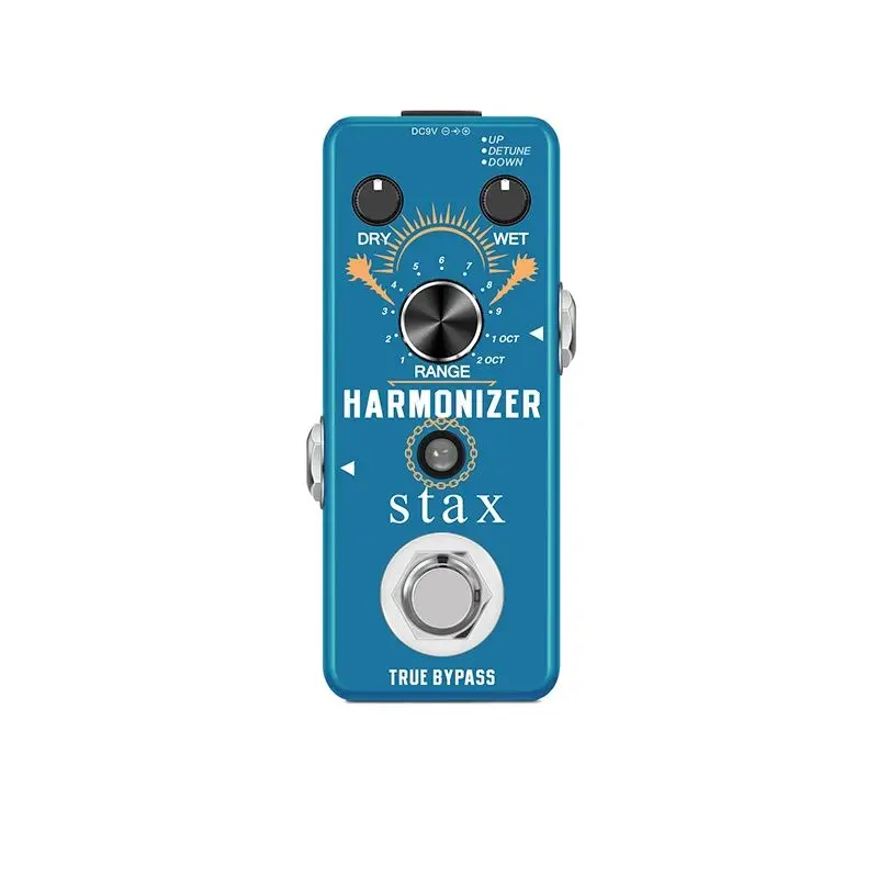 Stax Guitar Harmonizer Pedal Digital Effect Pedal Harmony Pitch Shifter Detune For Electric Guitar Bass Mini Size True Bypass…