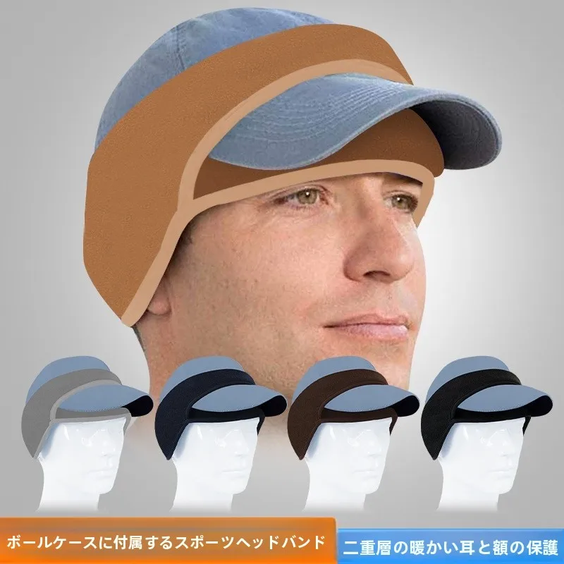 暖かいフリーススポーツヘアバンド野球帽防風耳保護ユニセックスサイクリングイヤーマフ秋冬アウトドア活動