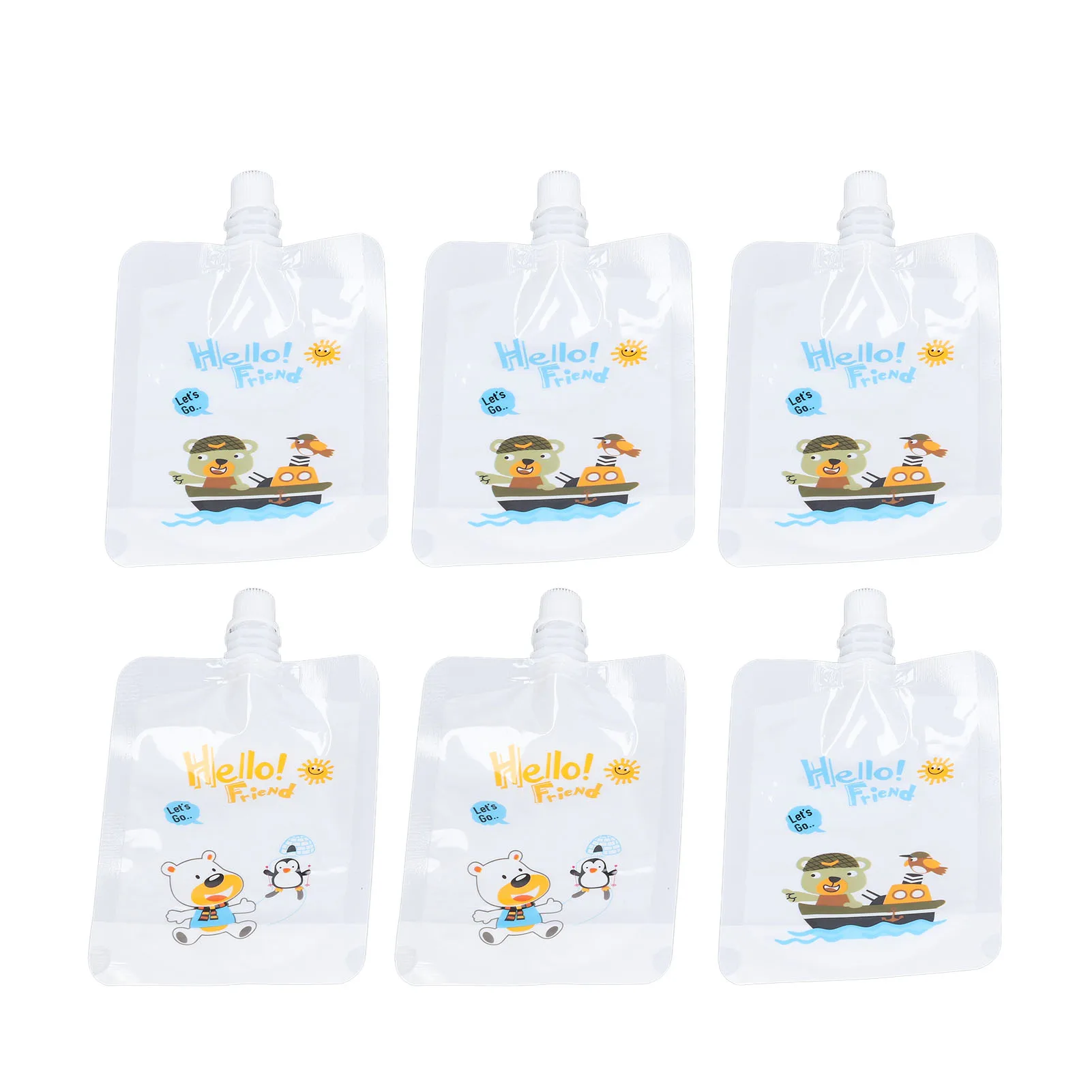 آلة تحضير أكياس طعام الأطفال ، أكياس بلون خالص ، ضغط فواكه للأطفال الصغار ، حشو هريس للأطفال ، 7 * #5