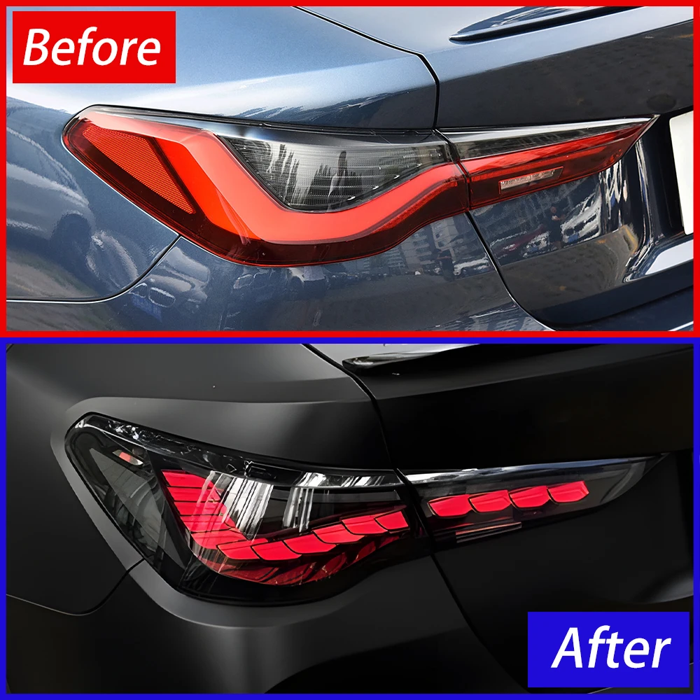 For BMW 4 Series G22 2021-2024 Auto Back Lamps Assembly Upgrade Dragon Scale StyleTaillights Car Plug and Play Accessories