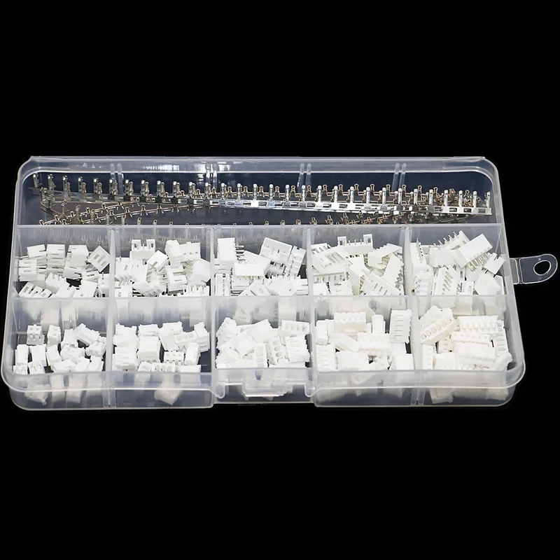 600Pcs PH2.0 2/3/4/5/6 Pin Connector Male/ Female Terminal Block Kit Inductrix Tiny Whoop Assorted set