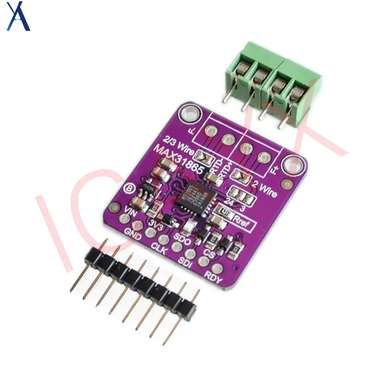 

MAX31865 PT100/PT1000 RTD-to-Digital Converter Board Temperature Thermocouple Sensor Amplifier Module 3.3V/5V