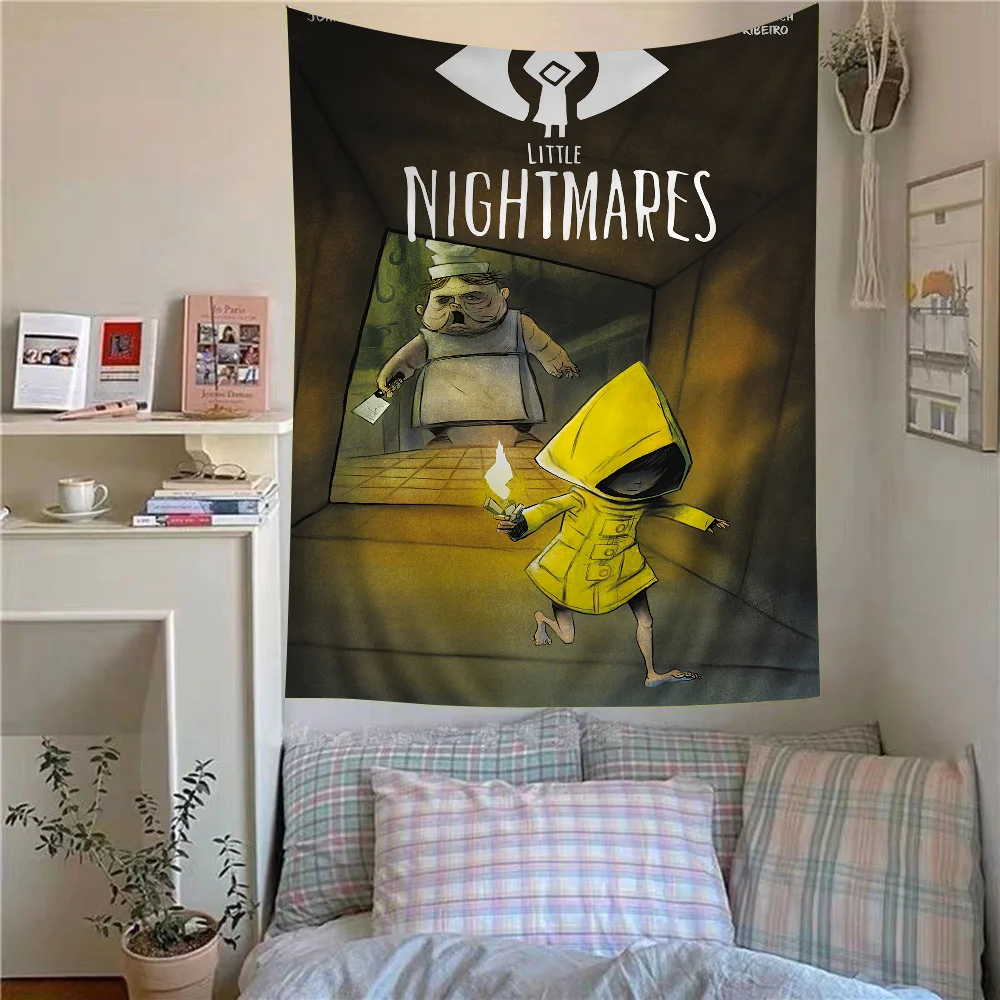Little Nightmares Anime Tapestry Hanging Tarot Hippie Wall Rugs Dorm Home Decor