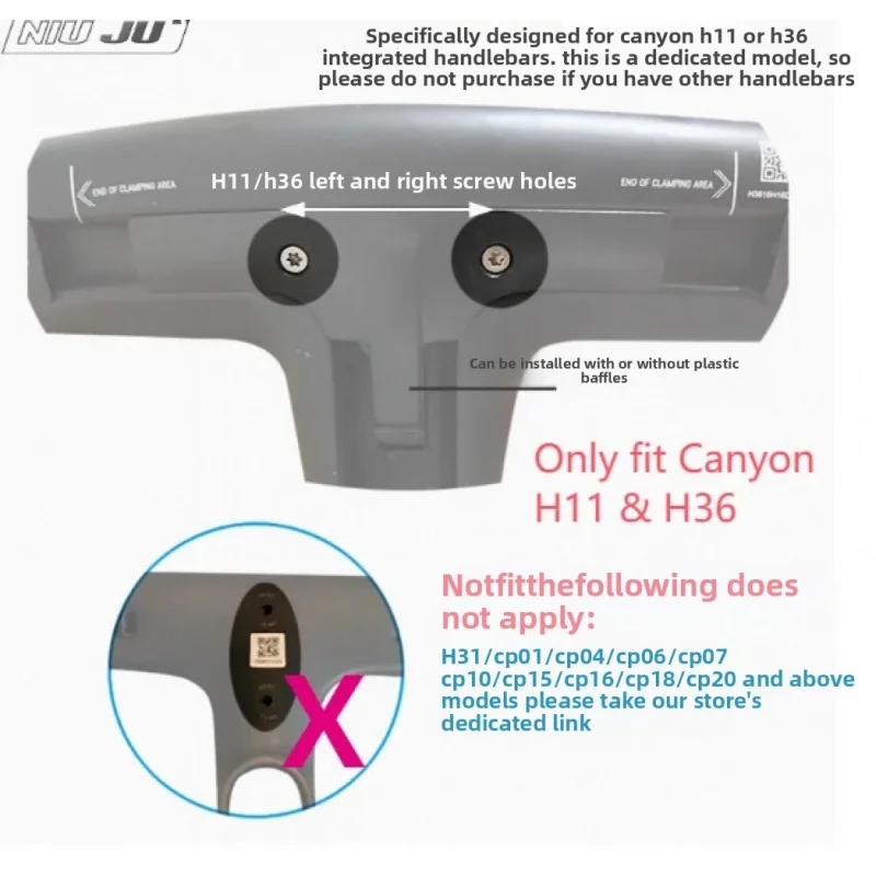 

For CANYON H36 H11 Integrated BARSTEMCNC Aluminium Bike Computer Mount for GOPRO Garmin Wahoo Giant IGPS Bryton Auto Accessories