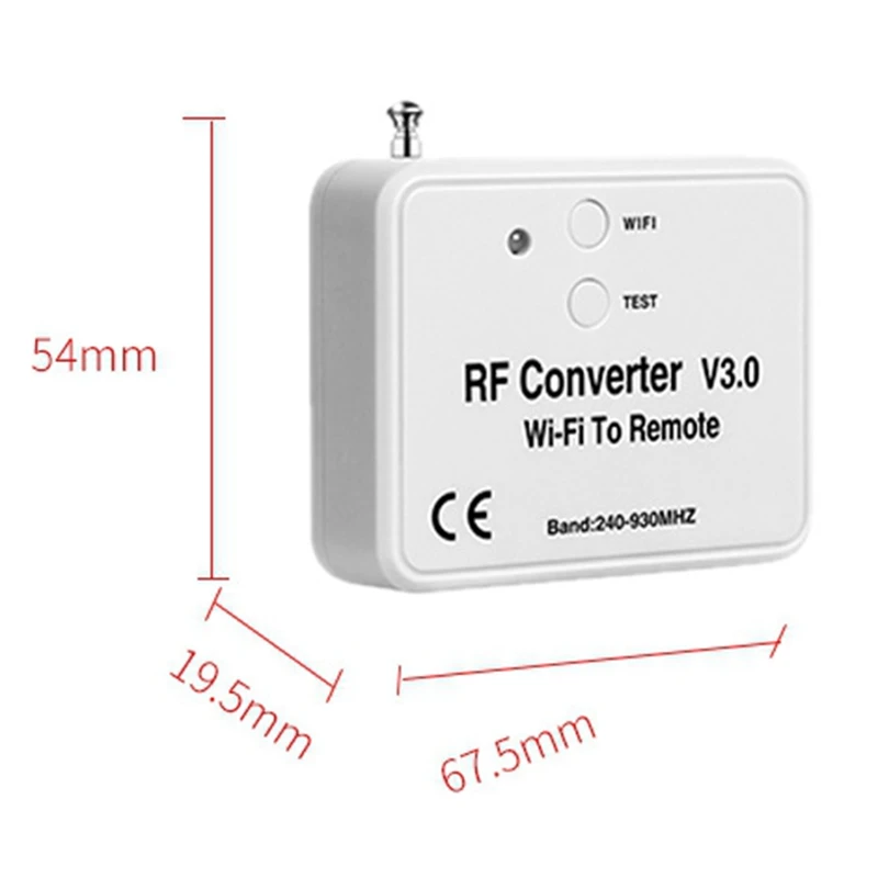 Wifi Remote Control Converter Rf Radio Frequency Wifi Remote Control 240-930Mhz For Smart Home Garage Door