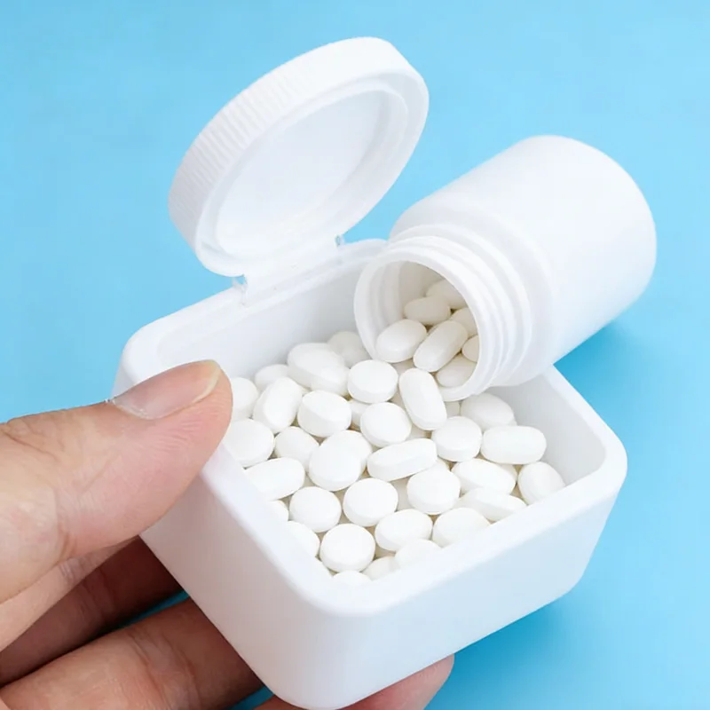 

100 шт. пустых медицинских пластиковых флаконов из HDPE объемом 15-100 мл с крышками, портативные контейнеры для таблеток и капсул, пищевые бутылки