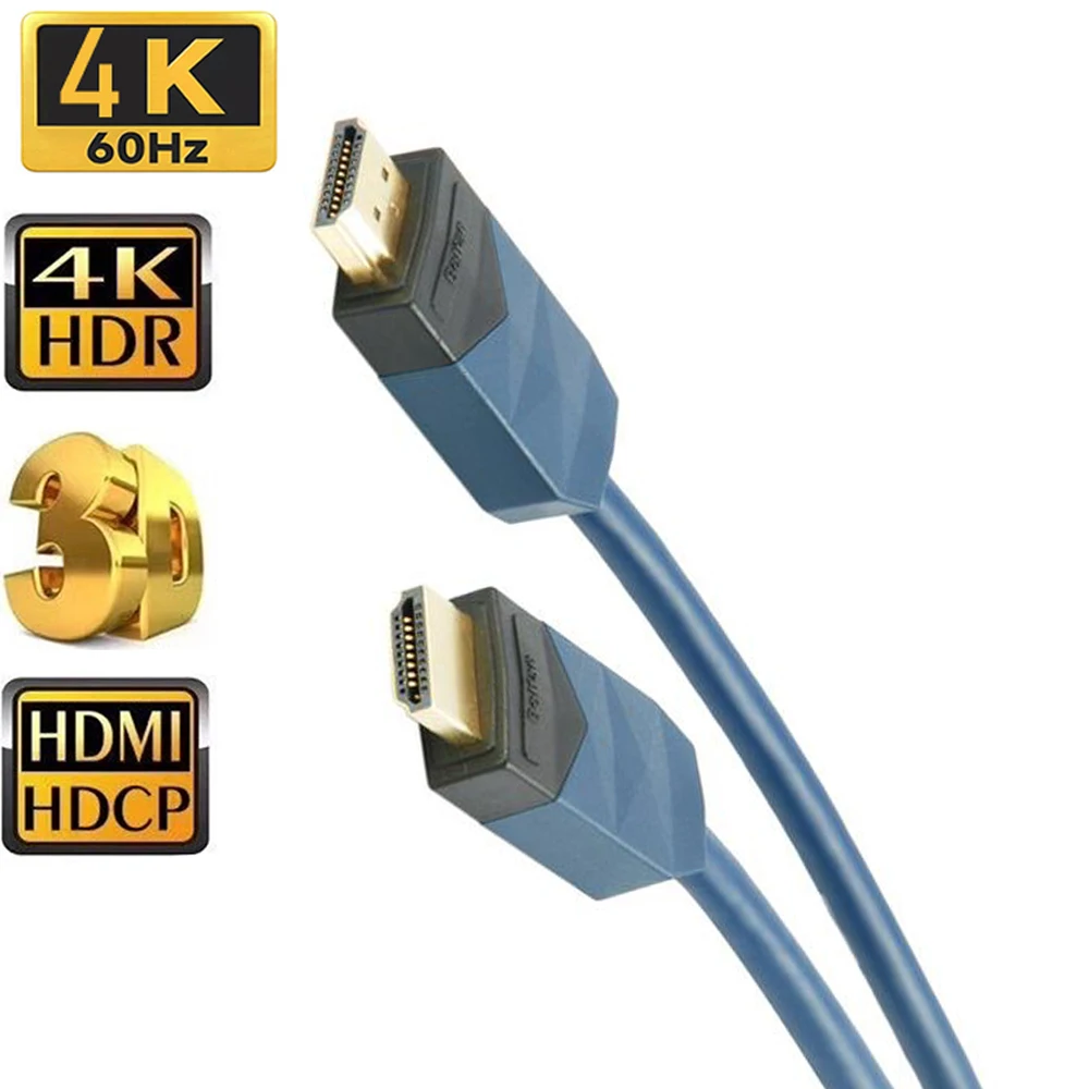 4K 60Hz HDMI 2.0 Cable 0.9M HDR HDMI Kable 4K 60Hz for PS5 PS4 Pro Xbox Series X HDMI cable Supports CEC,ARC.HDR,4K