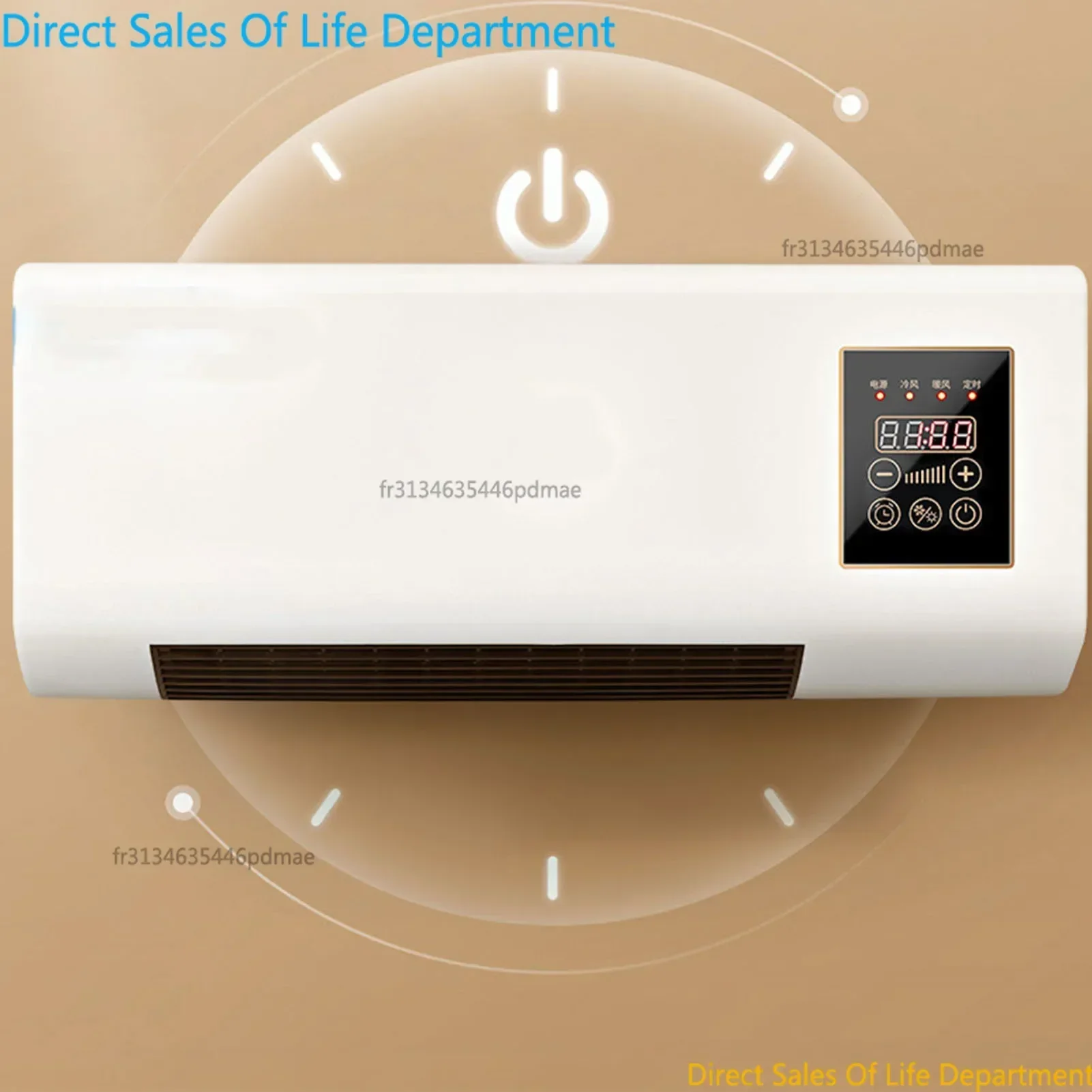 Climatiseur d'hiver 2 en 1, 1800W, frais et chaud, double usage, mural, Portable, avec télécommande, pour chambre à coucher