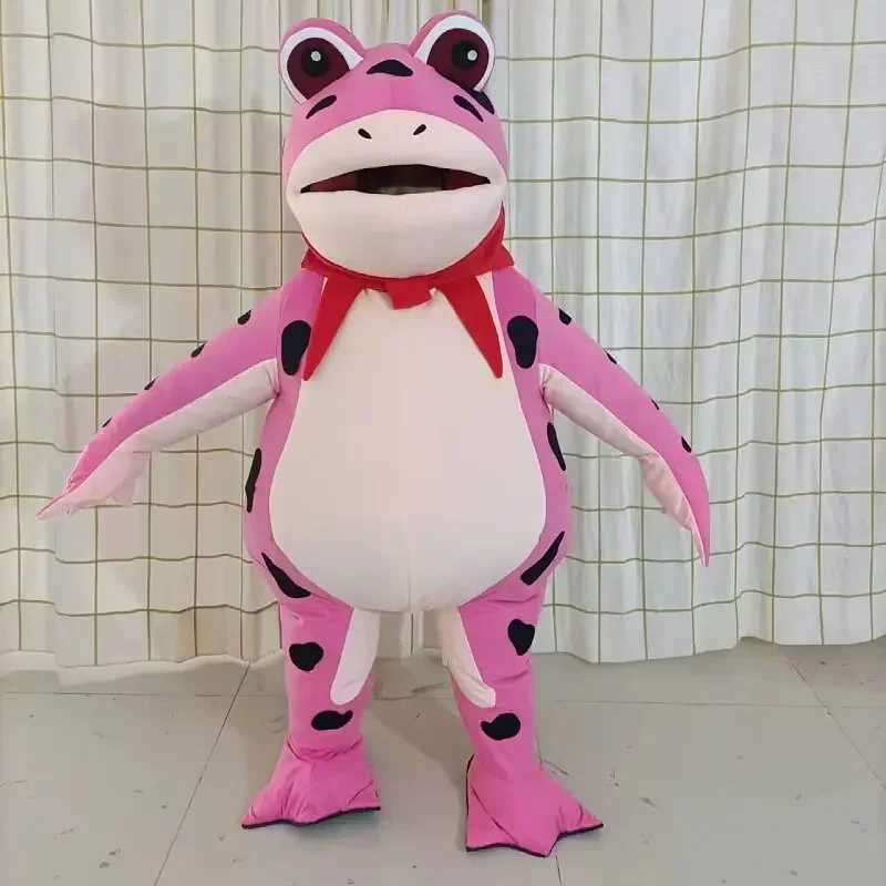 A New Frog Cartoon Doll Mascot Costume Inflatable Adult Walking Performance Clothes Toad Gas Model Clothing Adult