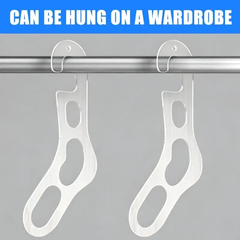 

2Pcs Acrylic Sock Holders For Organizing And Storing Socks With Nonslip Designs 37JD