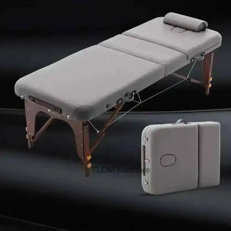 

Commercial Speciality Furniture Folding Salon Massage Table Beauty Tattoo Bed Portable Spa Nordic Salon Wooden Massage Beds f l