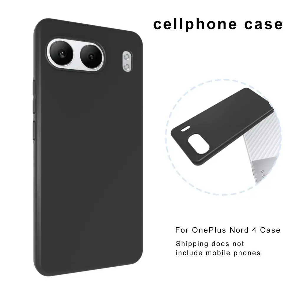 Funda de cuero mate completa para OnePlus Nord 4 5G, carcasa protectora de TPU con pulverizador de aceite, accesorios para teléfono