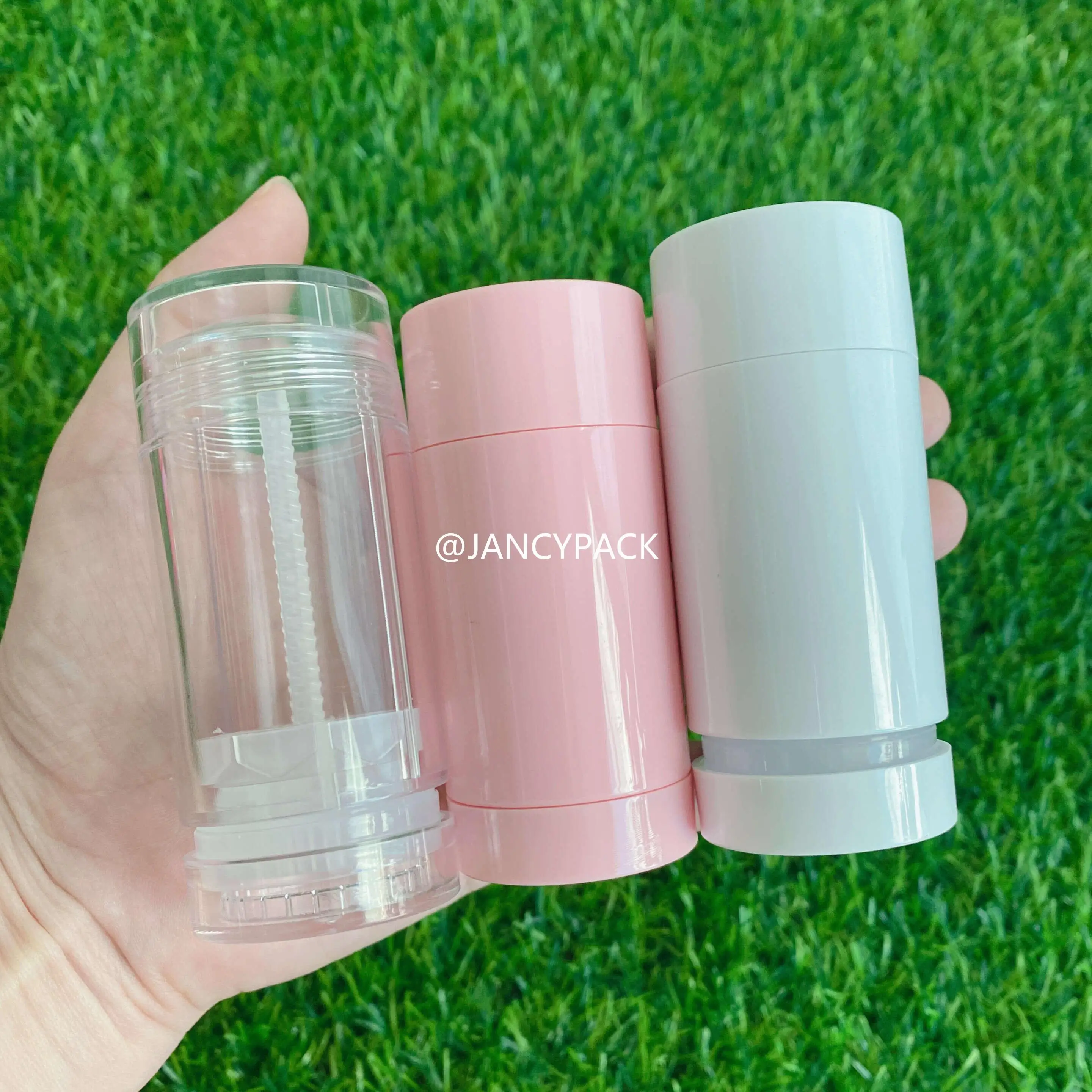 10 stuks 3 ml roze lipglossbuizen met grote borstel vierkante lippenstiftcontainer pot hervulbare fles aangepast logo