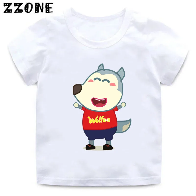 Hot Sale Wolfoo Dog Lucy Cartoon Kids T-Shirts Funny Girls Clothes Baby Boys T shirt Summer Short Sleeve Children Tops,ooo5835