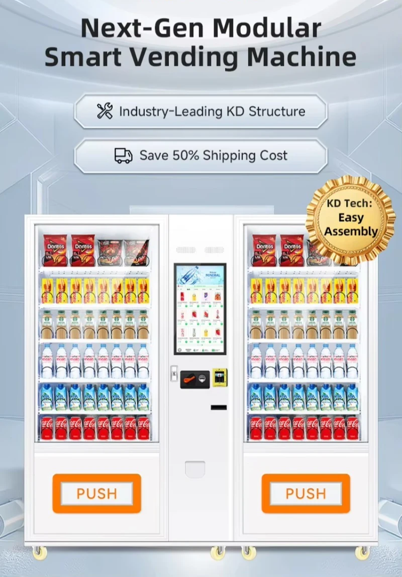 Customize Smart Snack Beverage Vending Machine Widely Used in Multiple Places Extra Income