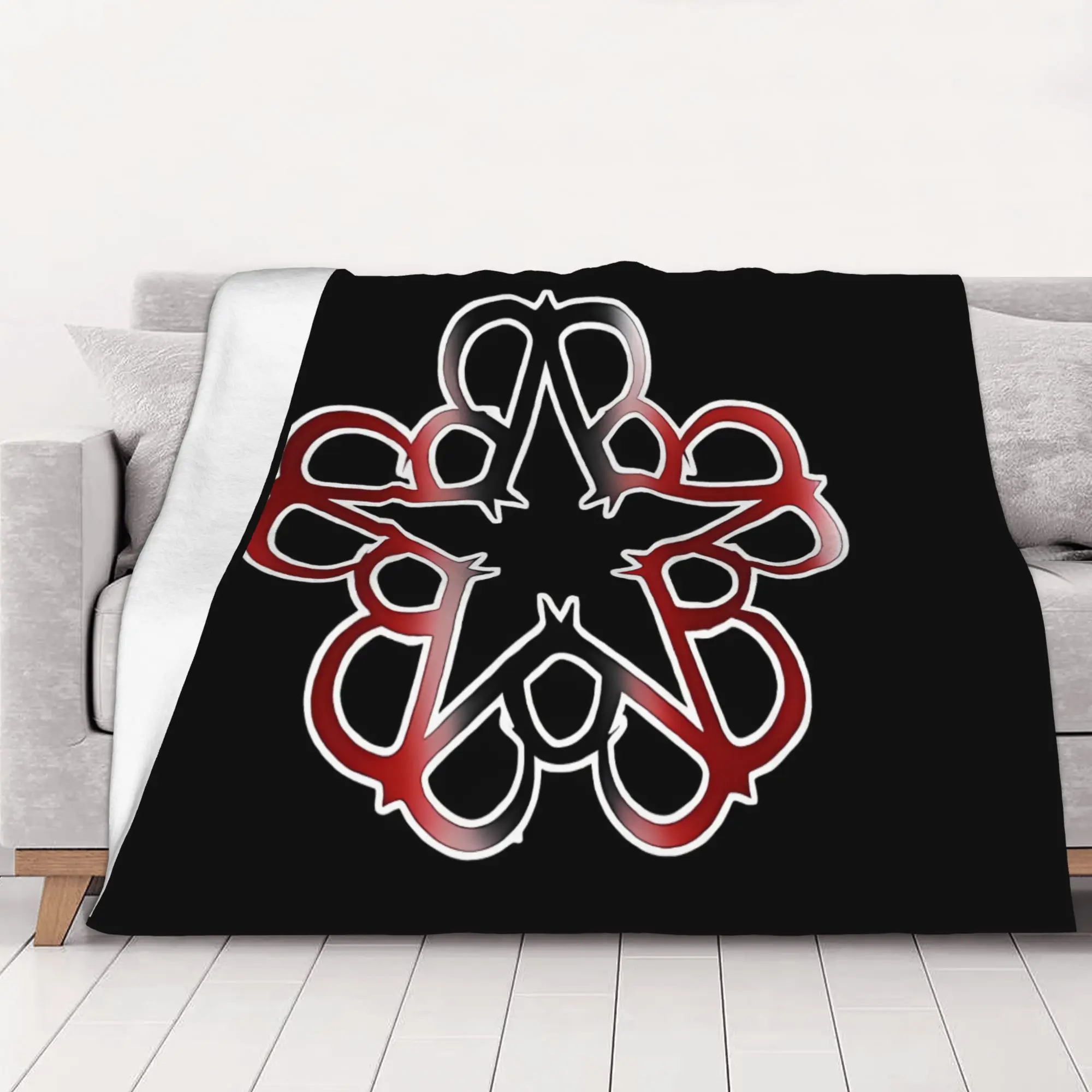 1PC home Cutecore Classic B-Black veil brides Blanket Super Cosy Plush Home Living Room Sofa halloween