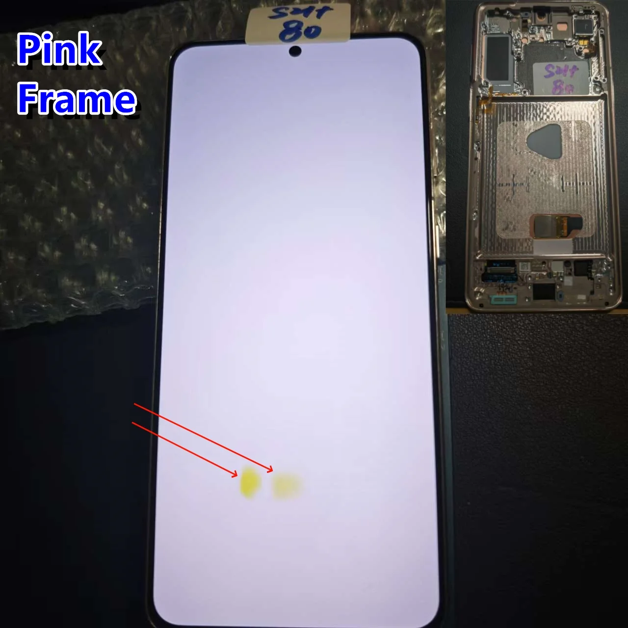 AMOLED Defect Black Dot  Line Display Touch Screen For Samsung Galaxy S21+  PLUS 5G G9960 G996F G996U LCD Display NO Frame